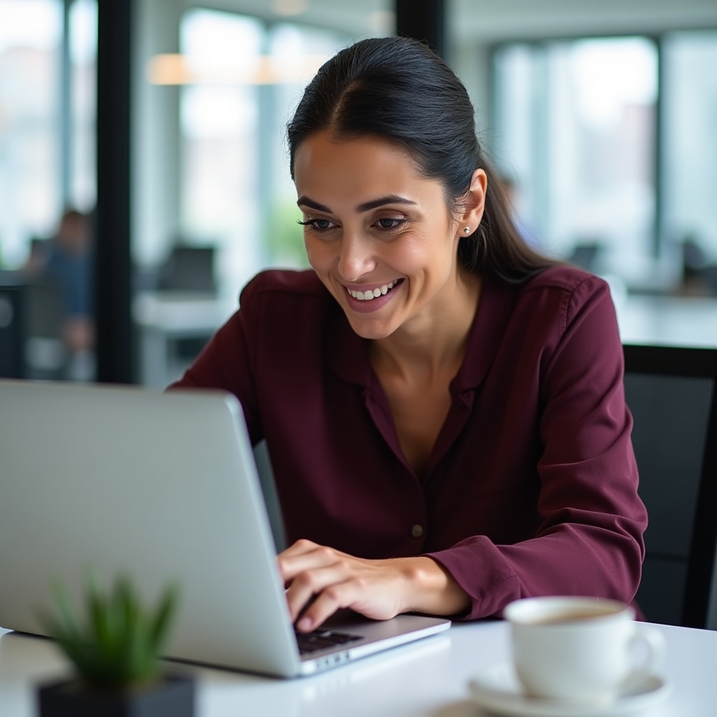 Titolare di piccola impresa che costruisce la sua app